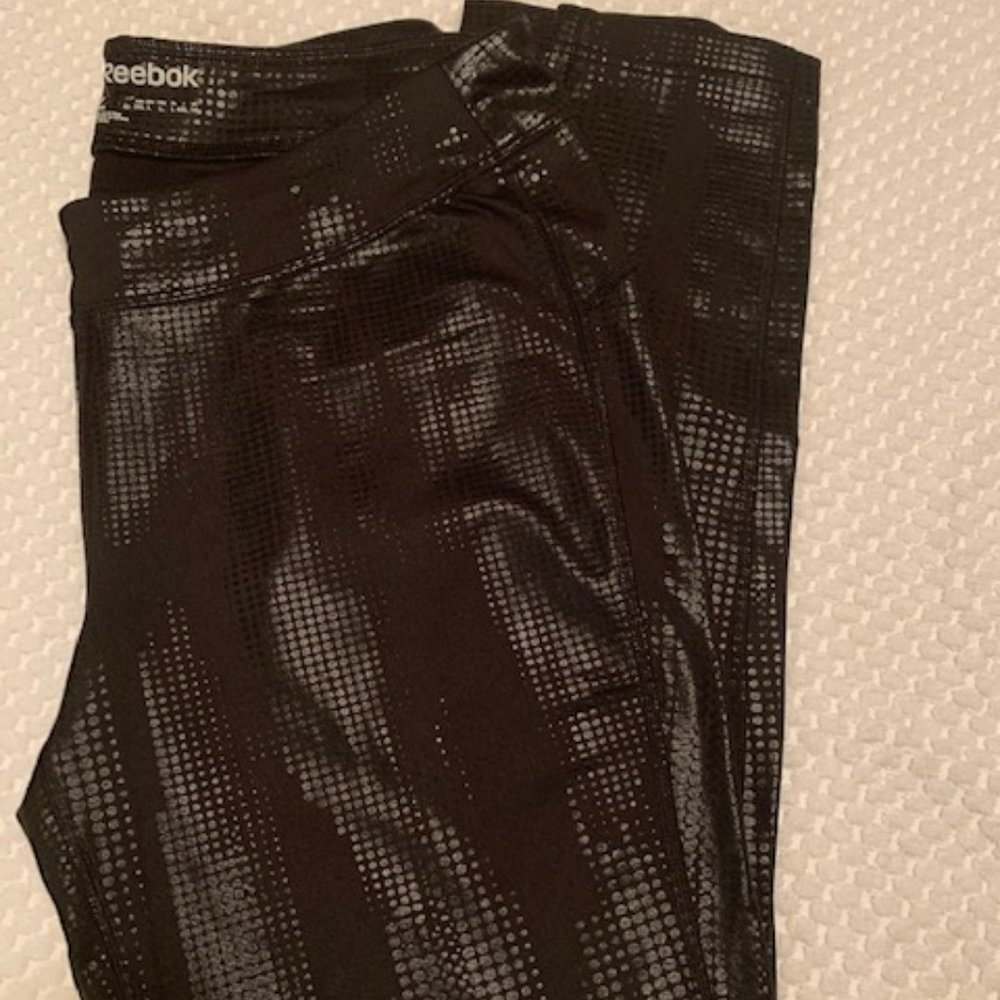 Women's Reebok Black Speedwick Leggings Sz L